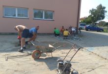 2. Układanie kostki brukowej