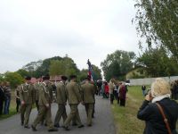 Uroczystość w dniu 12 września 2015 roku przy pomniku w...