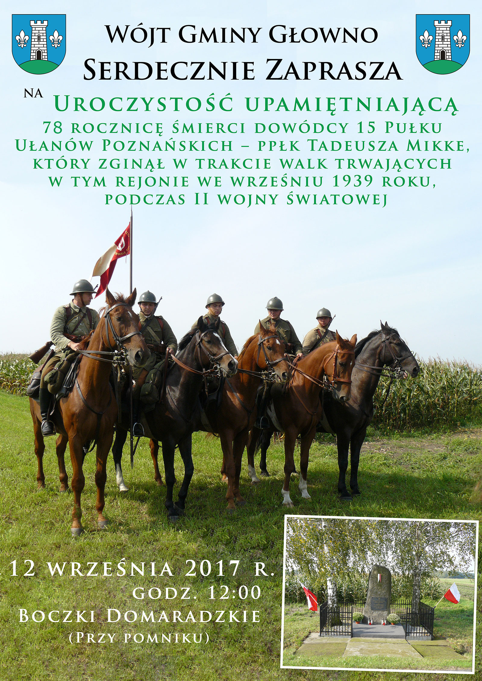 Zaproszenie na uroczystości rocznicowe