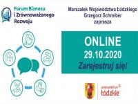 Forum Biznesu i Zrównoważonego Rozwoju - Łódzkie 2020