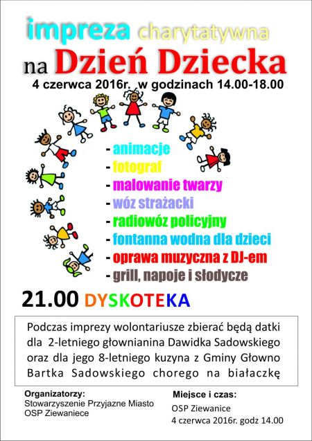 Impreza charytatywna z okazji Dnia Dziecka