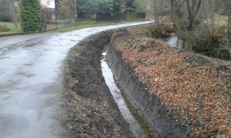 Informacja o wyniku zapytania ofertowego - modernizacja odwodnienia drogi gminnej we wsi Karasica (rowy odwadniające)