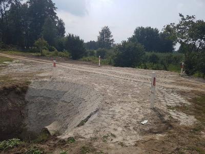 Końcowy efekt prac budowy przepustu w Lubiankowie