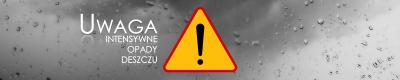 Ostrzeżenie meteorologiczne - intensywne opady deszczu z burzami