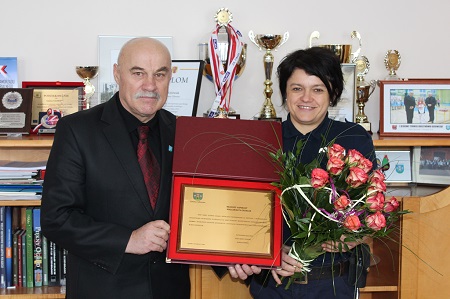 Podziękowania dla dzielnicowej Gminy Głowno - młodszej aspirant Małgorzaty Grzelak