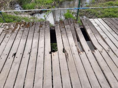 Prace na moście w Ziewanicach