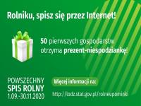 Rolniku z województwa łódzkiego! Spisz się przez Internet i zdobądź upominek!
