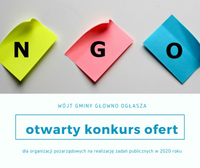 Otwarty konkurs ofert na realizację zadań publicznych w 2020 roku