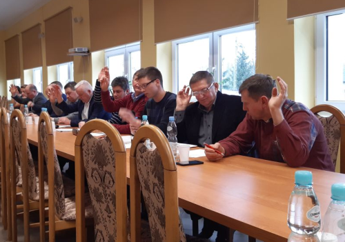 Walne Zgromadzenie Sprawozdawcze Delegatów Gminnej Spółki Wodnej w Głownie w 2020 roku